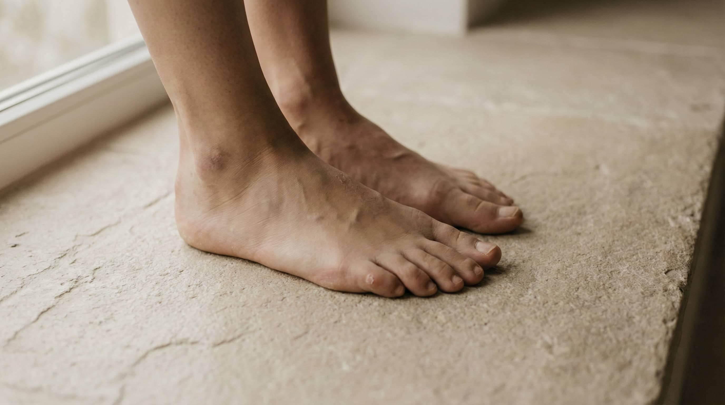 Natural foot care routine for rough and cracked heels